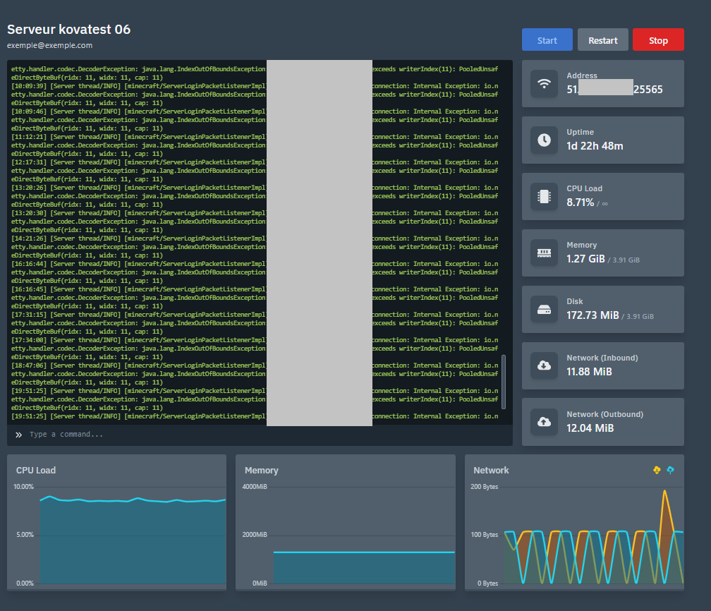 Console_panel_Kovaserv